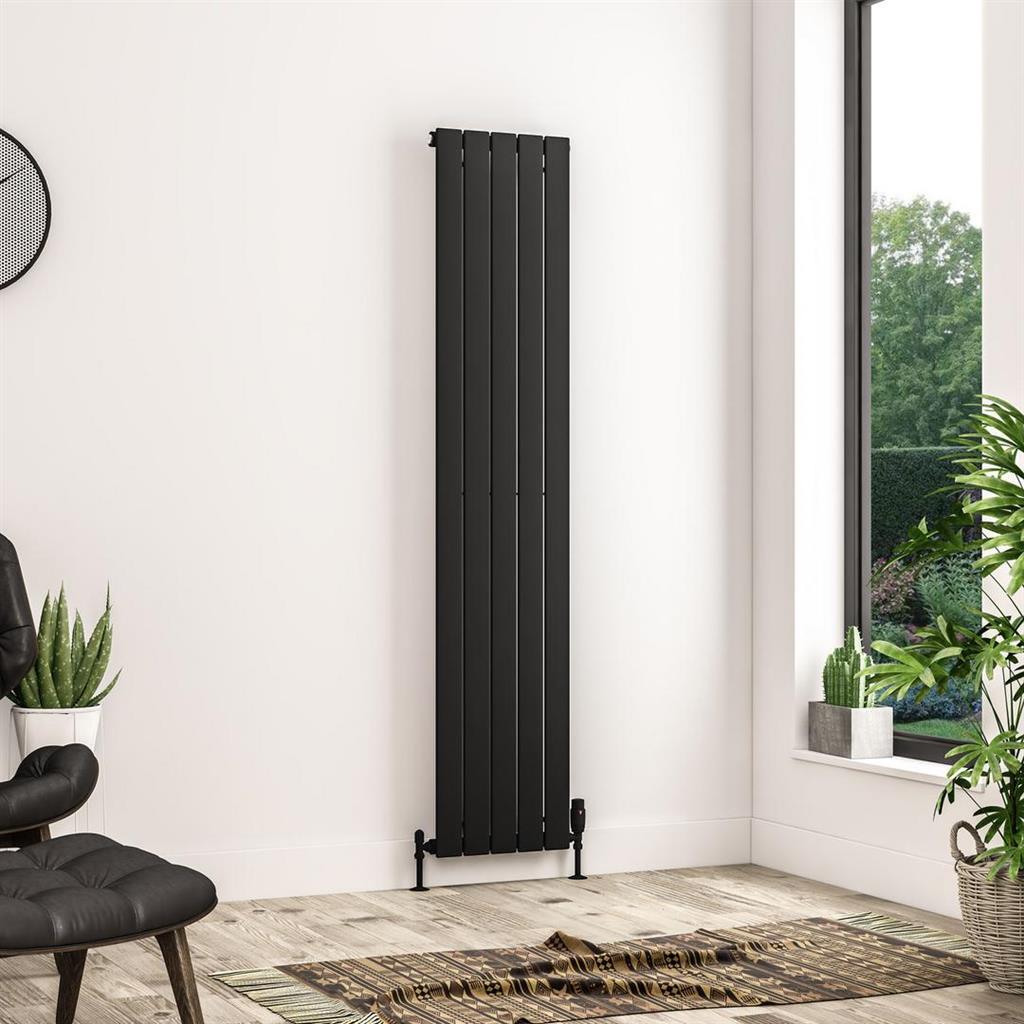 Addington II Radiator 1800 x 374 Type10 Matt Black