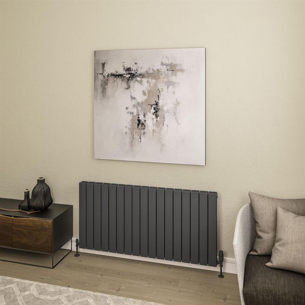 Addington II Radiator 600 x 1262 Type20 Matt Anthracite