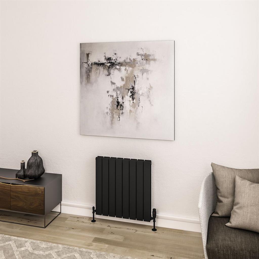 Addington II Radiator 600 x 596 Type20 Matt Black