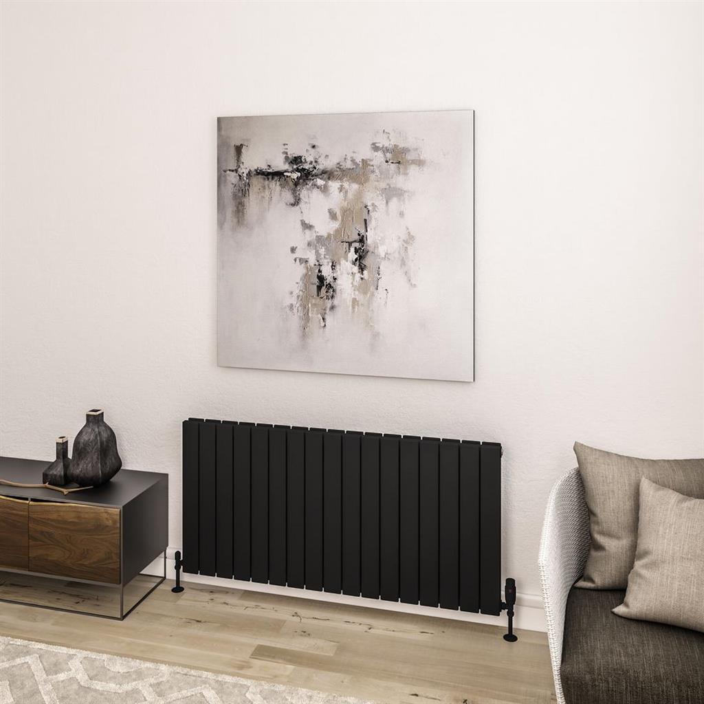 Addington II Radiator 600 x 1262 Type20 Matt Black