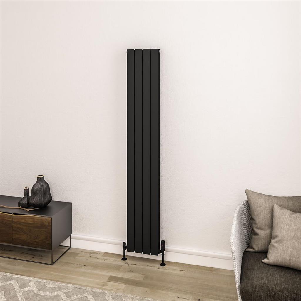Addington II Radiator 1800 x 300 Type20 Matt Black