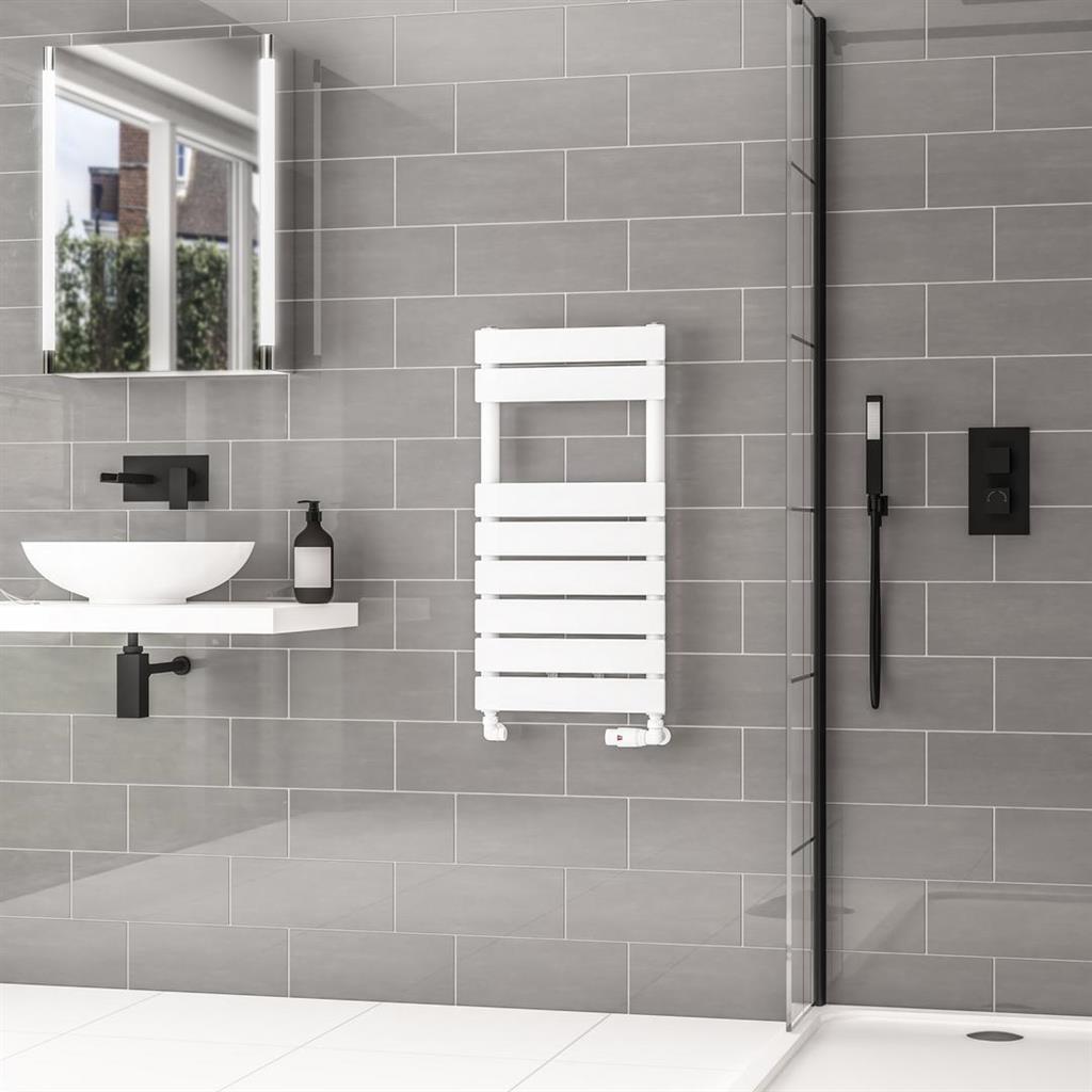 Addington II Towel Rail 790 x 400 Type10 Gloss White