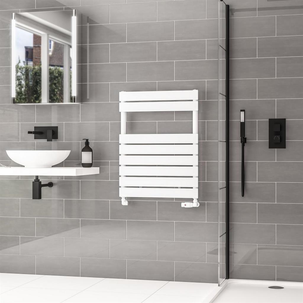 Addington II Towel Rail 790 x 600 Type10 Gloss White