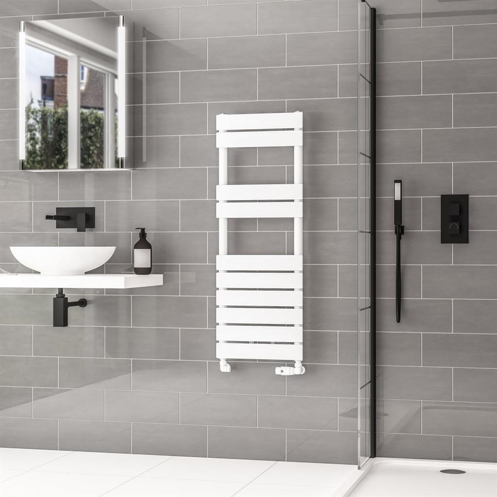 Addington II Towel Rail 1110 x 400 Type10 Gloss White