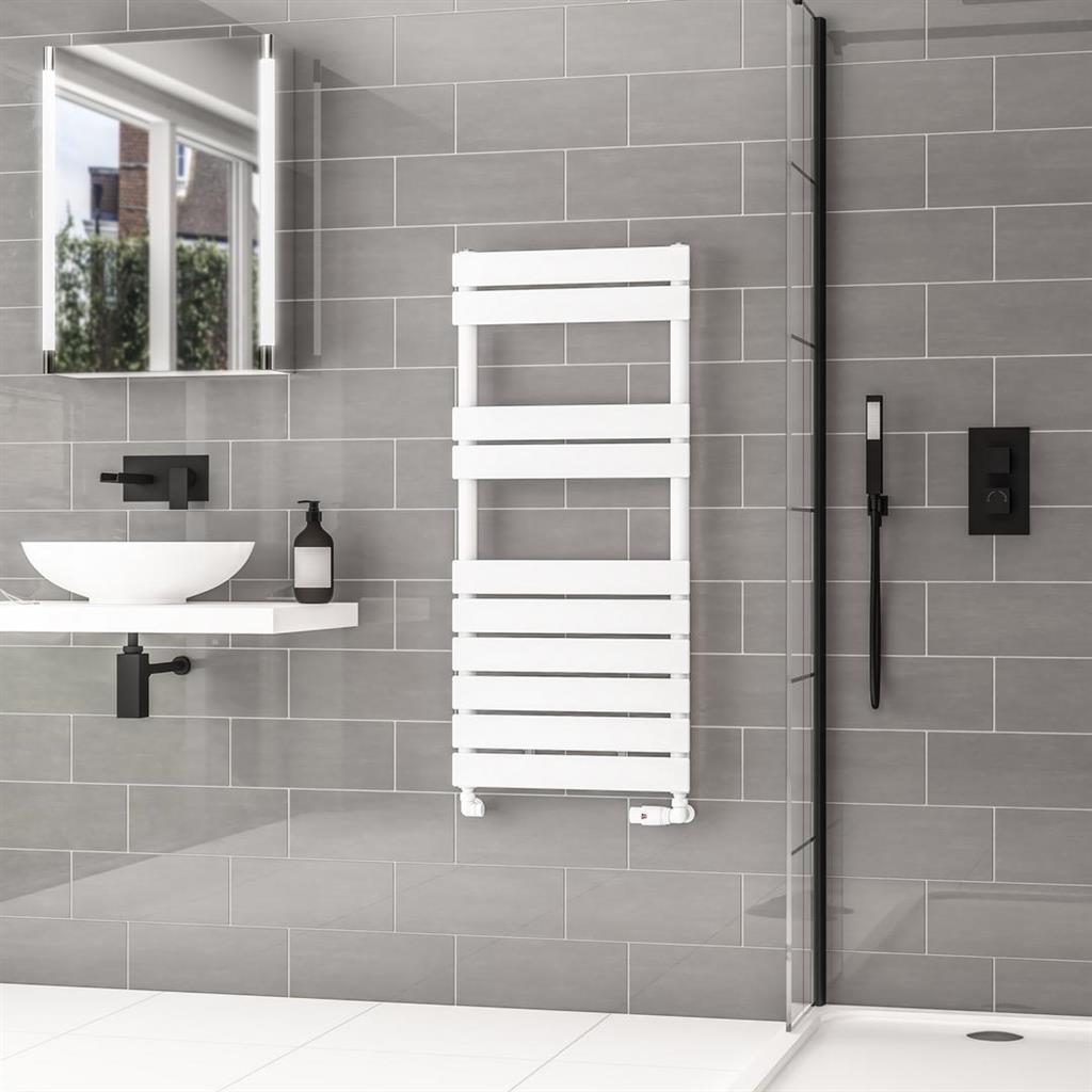 Addington II Towel Rail 1110 x 500 Type10 Gloss White