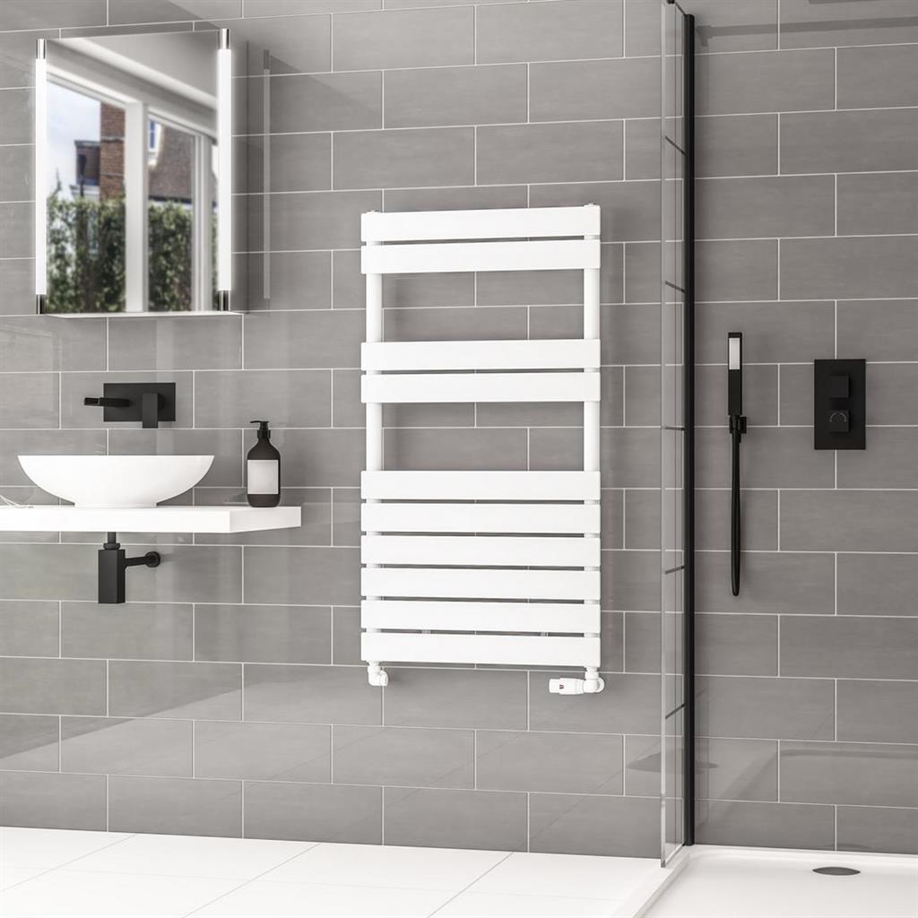 Addington II Towel Rail 1110 x 600 Type10 Gloss White