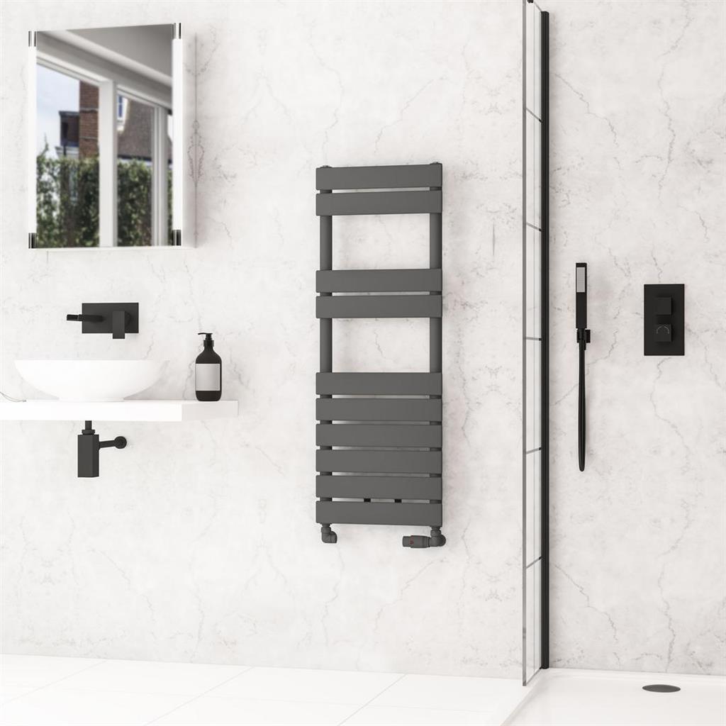 Addington II Towel Rail 1110 x 400 Type10 Matt Anthracite