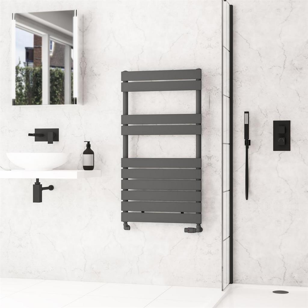 Addington II Towel Rail 1110 x 600 Type10 Matt Anthracite