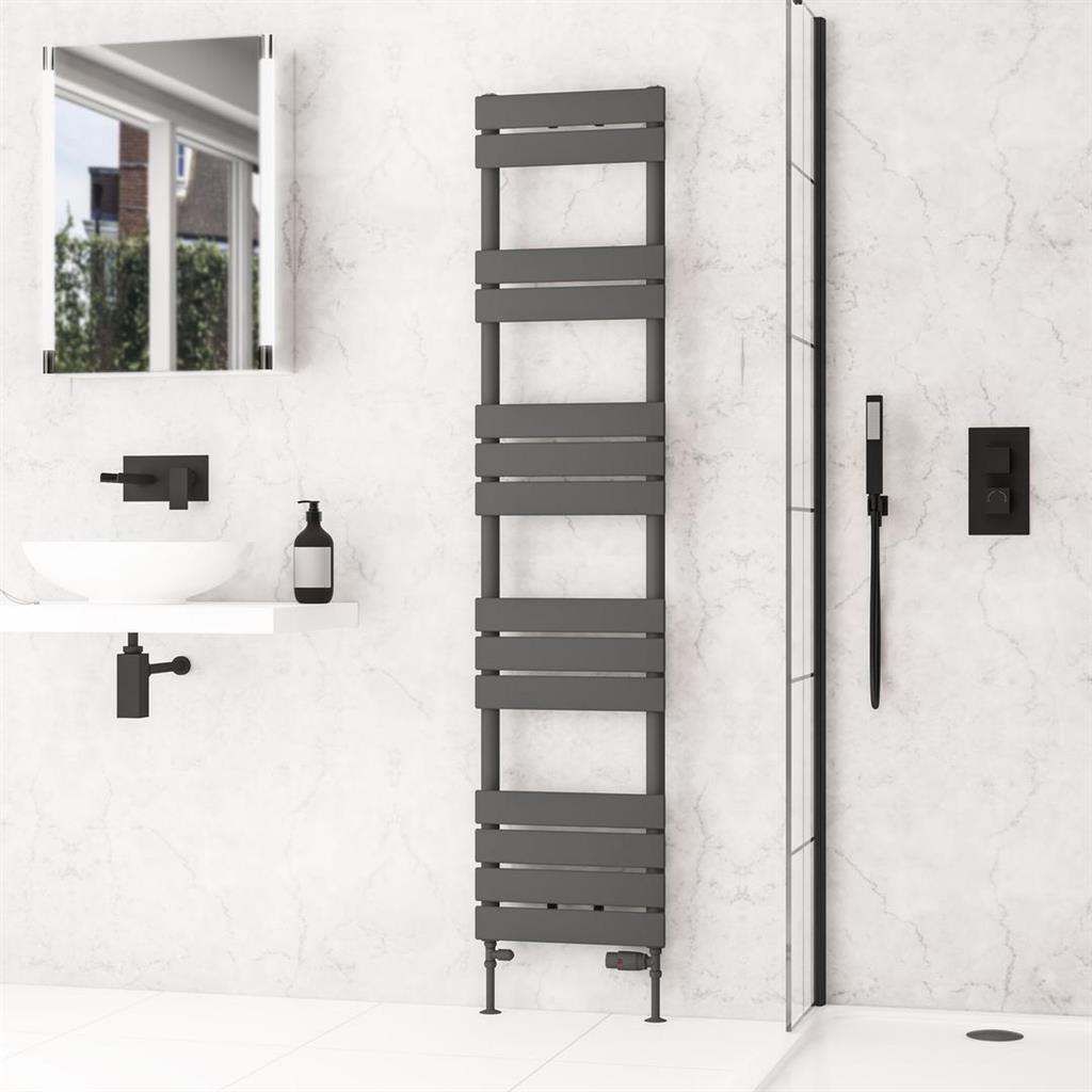 Addington II Towel Rail 1750 x 400 Type10 Matt Anthracite