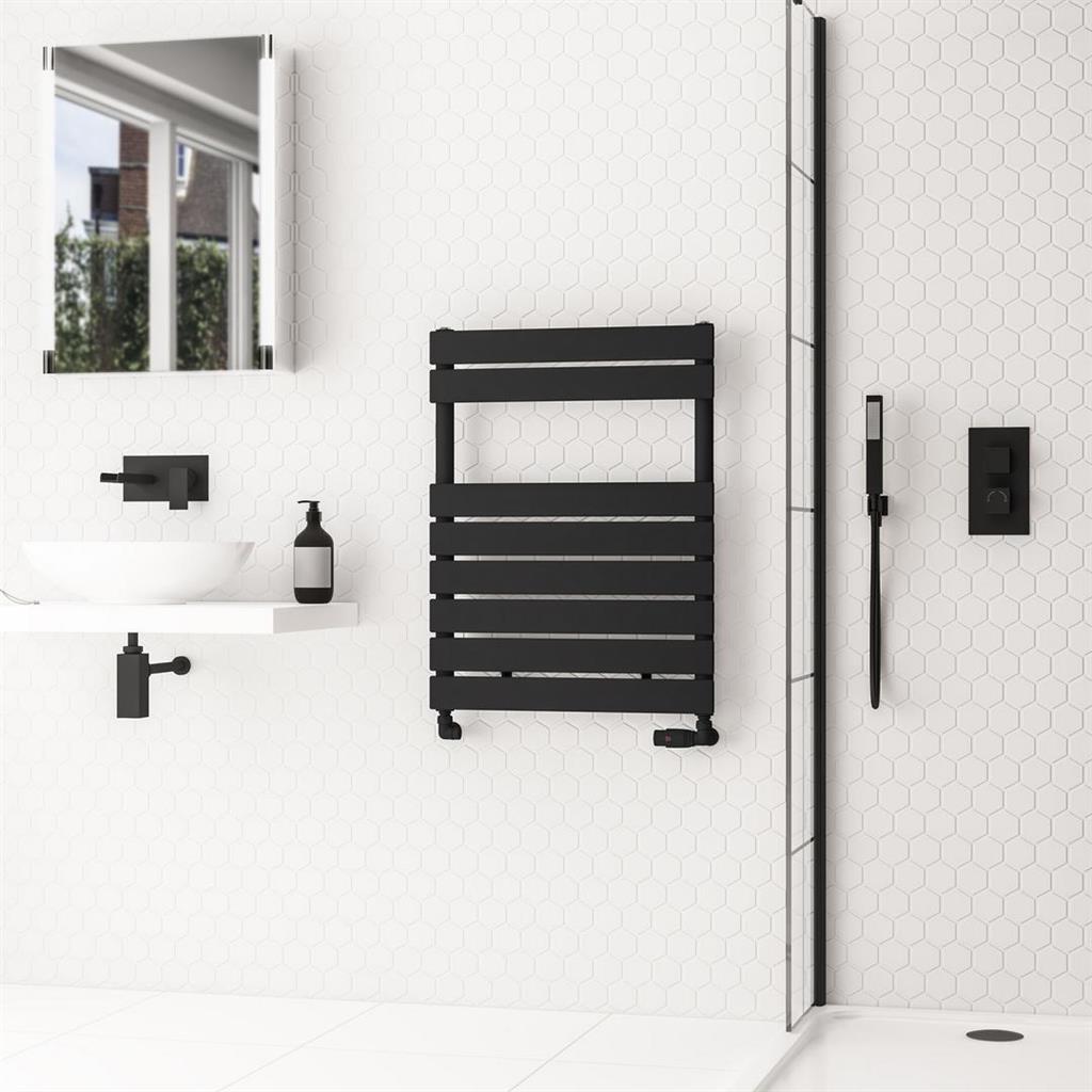 Addington II Towel Rail 790 x 600 Type10 Matt Black