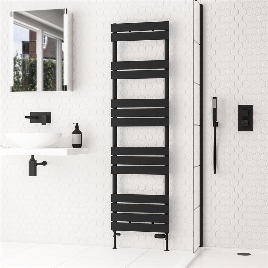 Addington II Towel Rail 1750 x 500 Type10 Matt Black