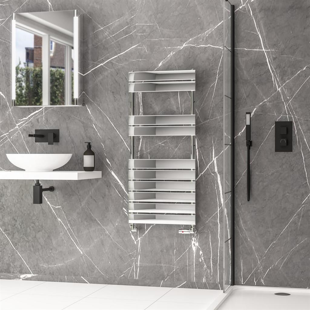 Addington II Towel Rail 1110 x 500 Type10 Chrome