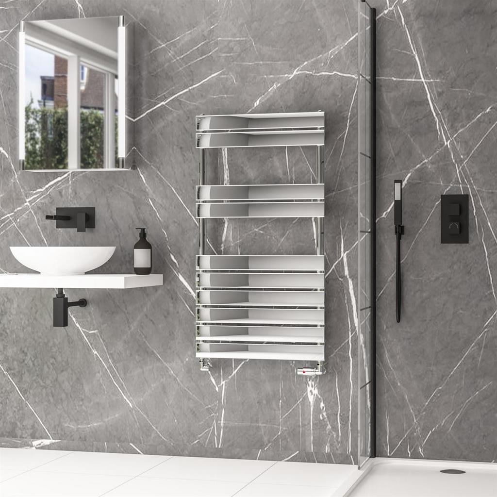 Addington II Towel Rail 1110 x 600 Type10 Chrome