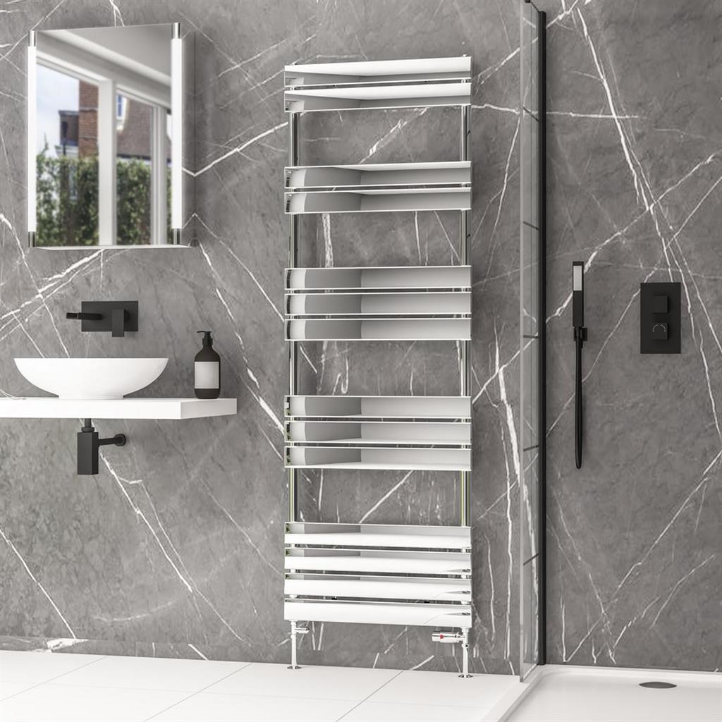 Addington II Towel Rail 1750 x 600 Type10 Chrome