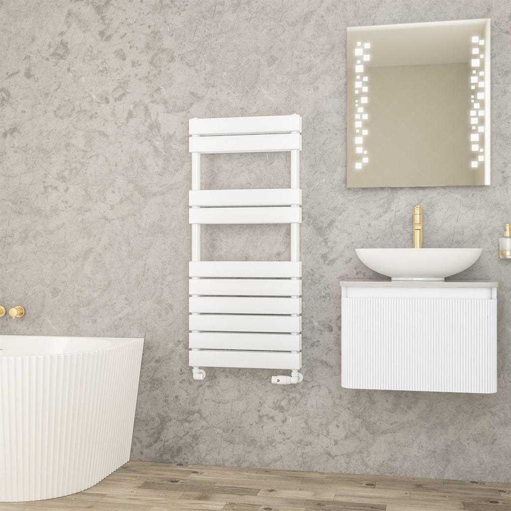 Addington II Towel Rail 1110 x 500 Type20 Gloss White