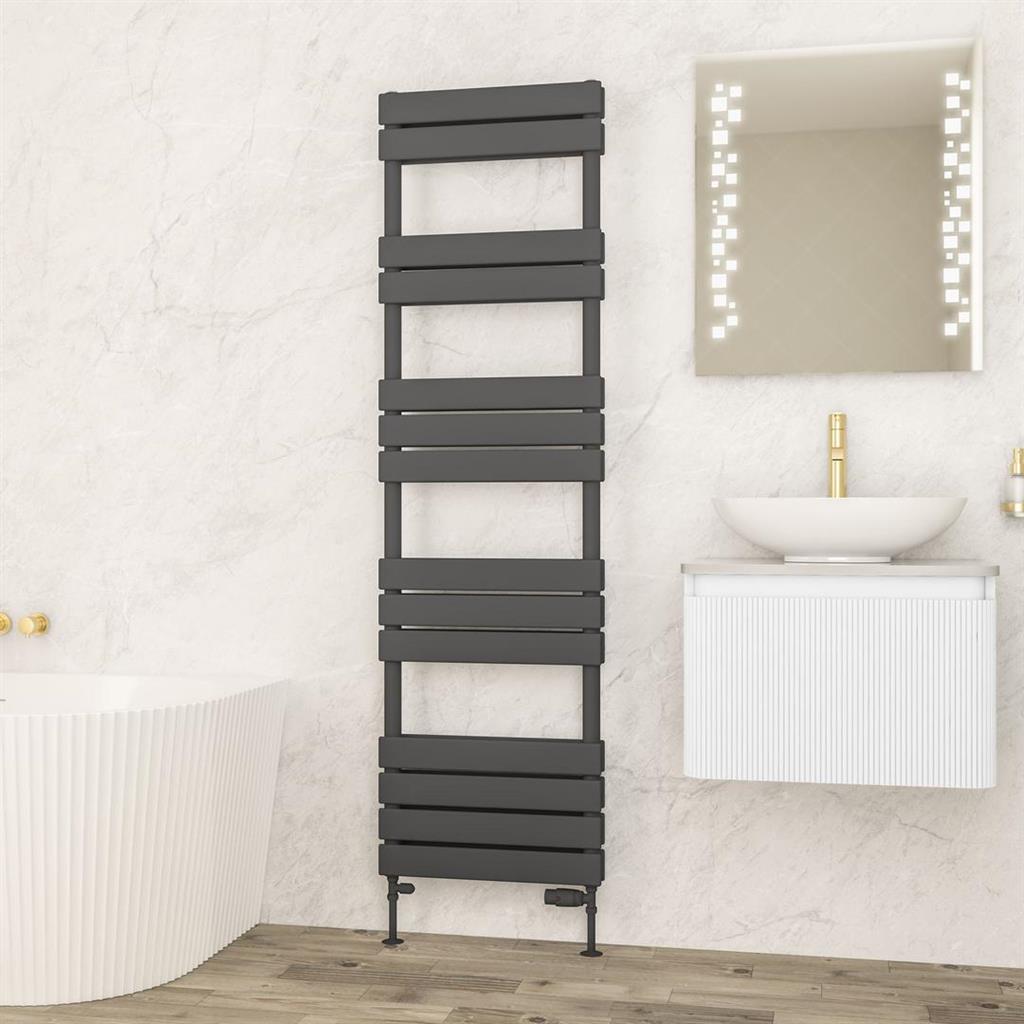 Addington II Towel Rail 1750 x 500 Type20 Matt Anthracite