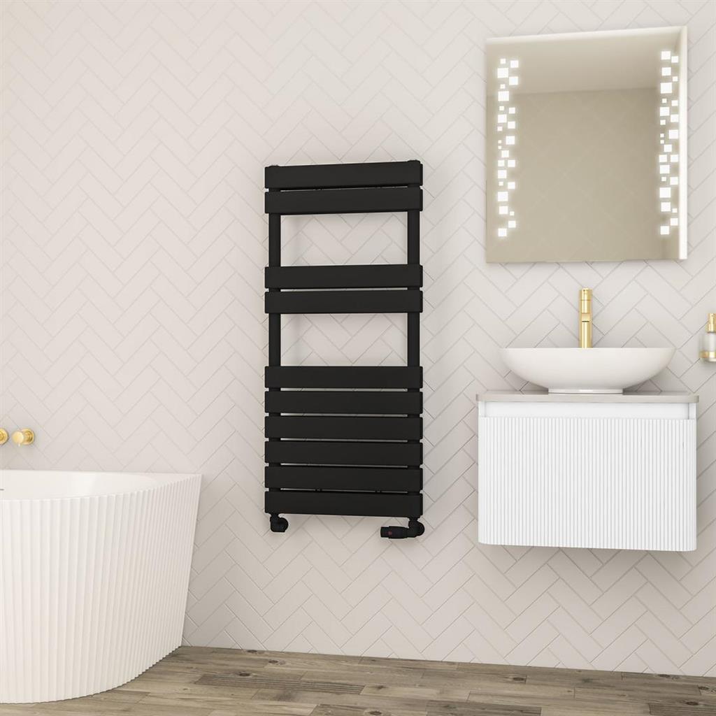 Addington II Towel Rail 1110 x 500 Type20 Matt Black
