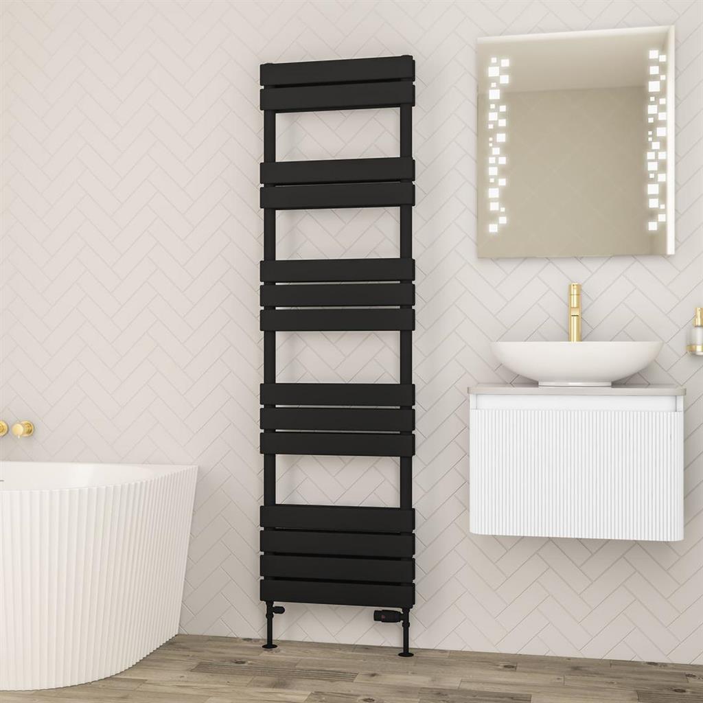 Addington II Towel Rail 1750 x 500 Type20 Matt Black