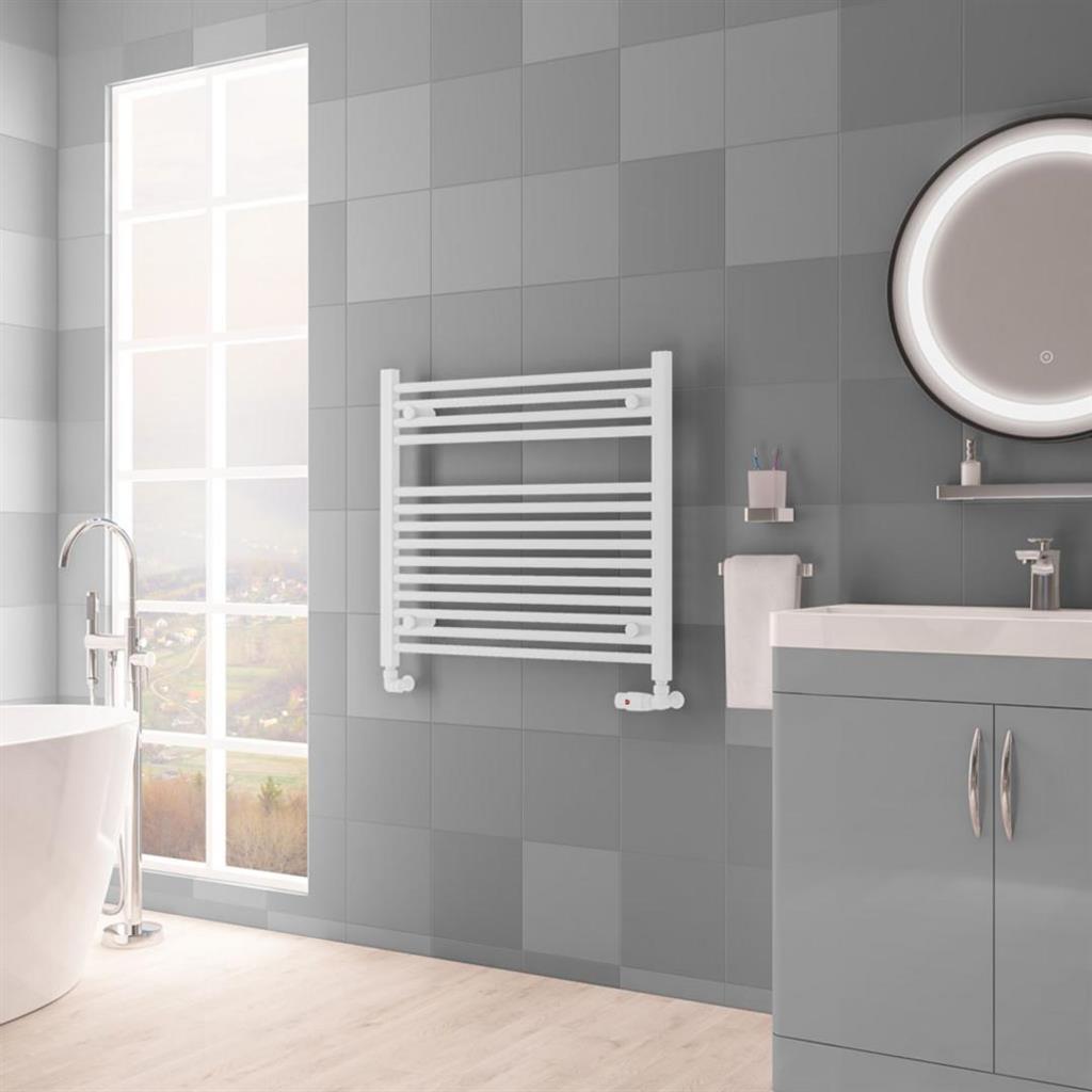 Biava Multirail HV Straight 688 x 750mm Matt White
