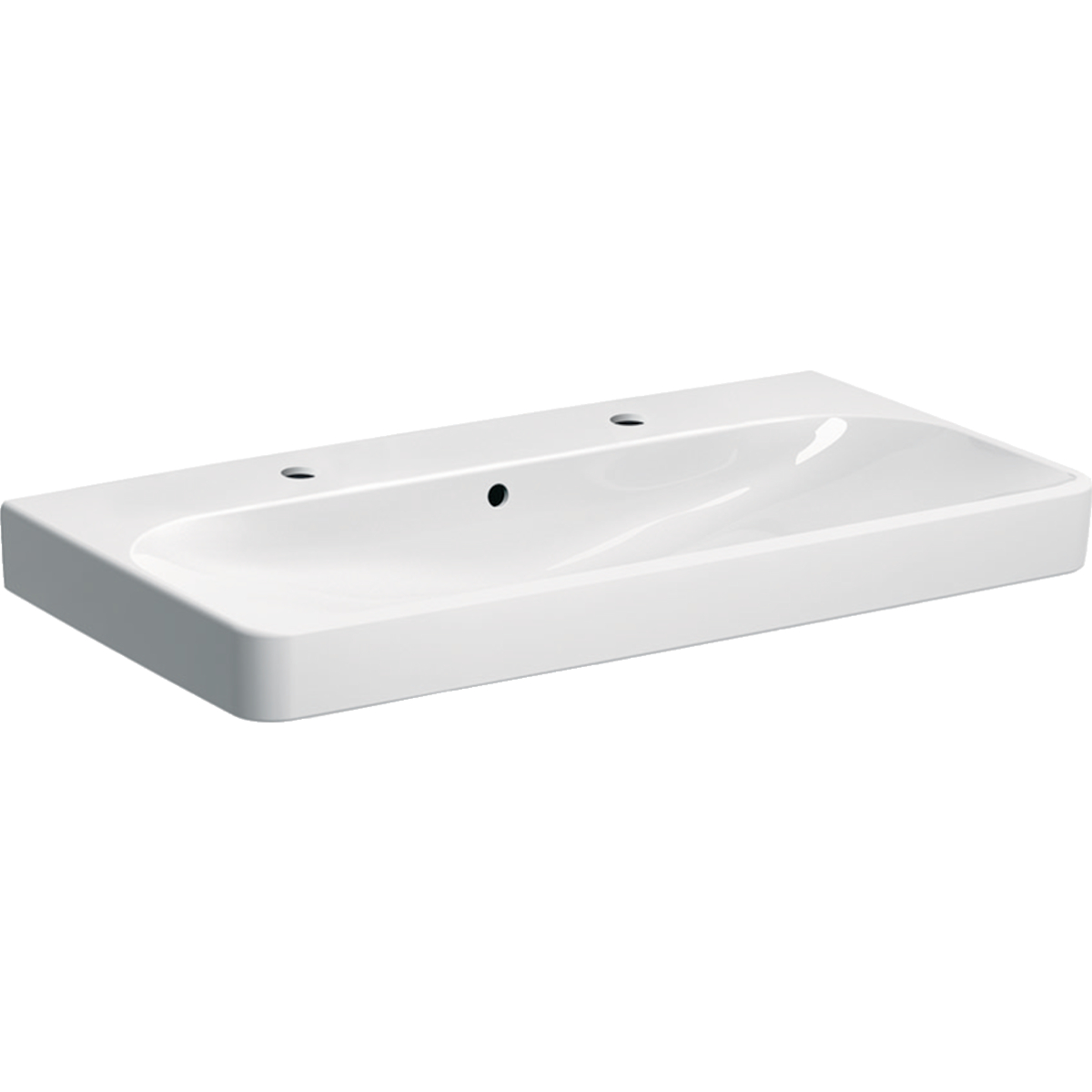 Smyle Square 900mm 2 tap hole washbasin