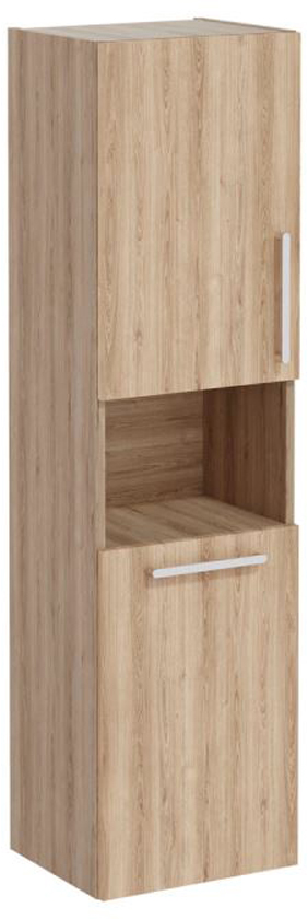 Vitra Root Flat Short unit with laundry basket, 40cm, LHH Natural Oak