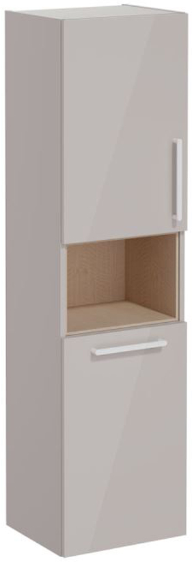 Vitra Root Flat Short unit with laundry basket, 40cm, LHH High Gloss Sahara Beige