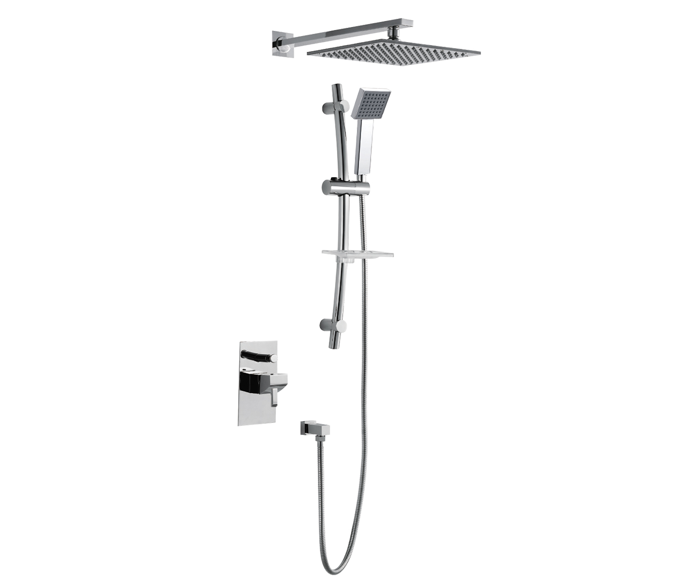 Carlo Overhead Shower with Slider Rail