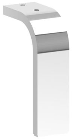 Vitra Root Flat Leg Set Chrome 