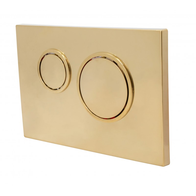 Euro Circle Dual Flush Plate - Gloss Chrome Only compatible with WHF1000 and WHF (FP47-BG120)