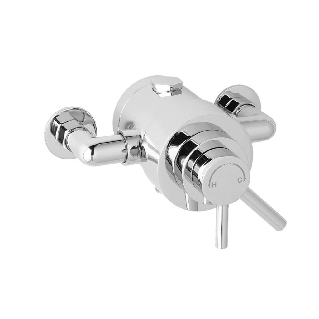 Exposed Thermostatic Lever Shower Valve - Chrome
