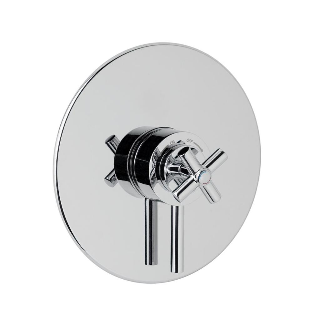 Concealed Thermostatic Crosshead Shower Valve - Chrome