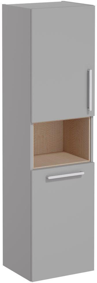 Vitra Root Flat Short unit with laundry basket, 40cm, LHH Matt Rock Grey