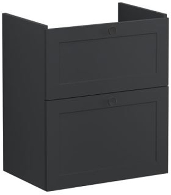 Vitra Root Classic Washbasin Unit 60cm Matt Graphite