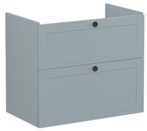 Vitra Root Classic Washbasin Unit 80cm Matt Fjord Green