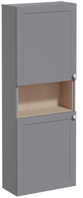 Root Classic Tall Unit Short unit, left hand hinged, compact, 50cm, Matt Grey