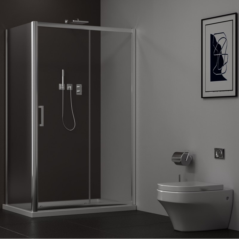 Kleen Shower Enclosure Sliding Door - 1200X1900X6Mm (SESD120)
