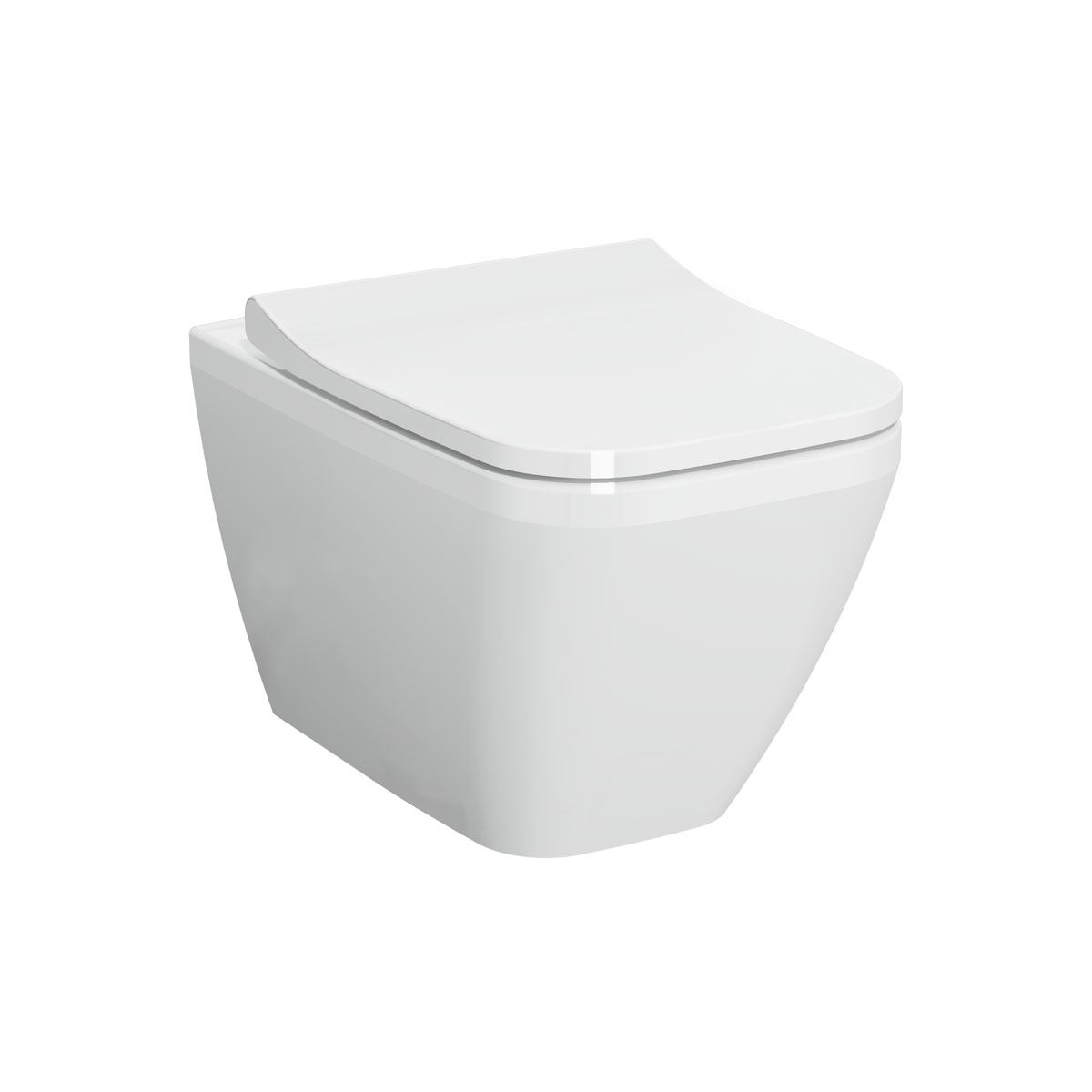 Integra Wall-hung WC, hidden fixation, Rim-ex, 54cm White