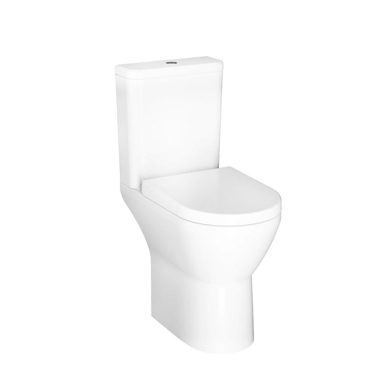 Integra Rim-ex Close-Coupled WC 62 cm Pan, Cistern & Seat White
