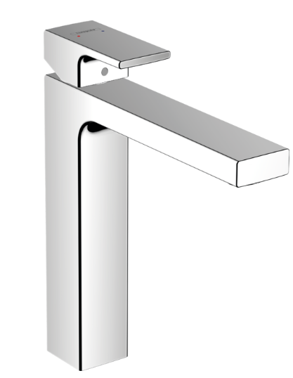 Vernis Shape Single lever basin mixer 190 without waste set - Chrome