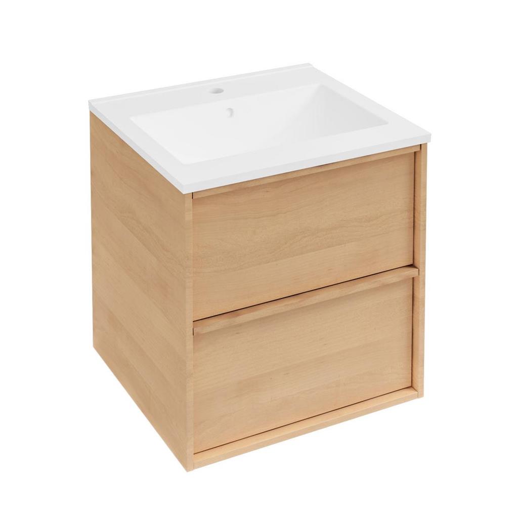 Ravensbourne 500 Wall Hung Drawer Unit Natural Oak
