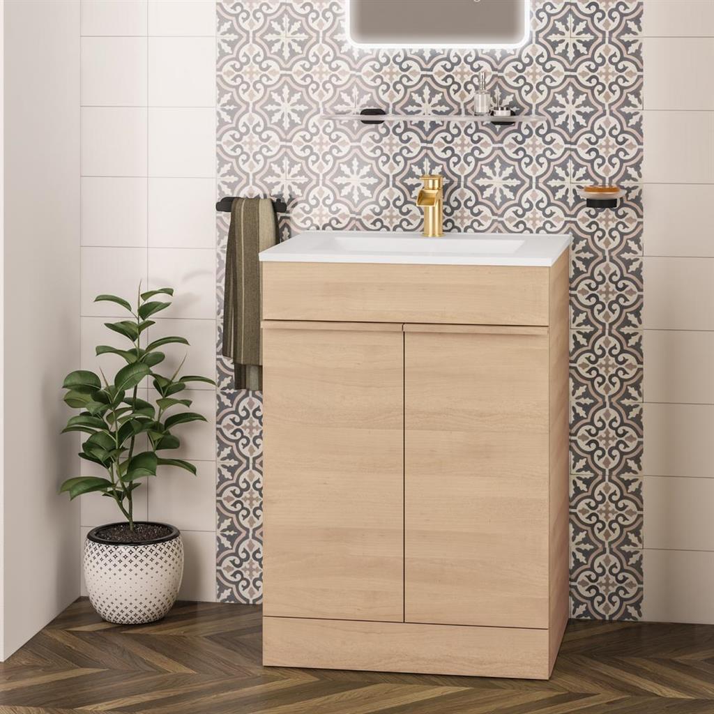 Ravensbourne 600 Floor Standing Door Unit Natural Oak