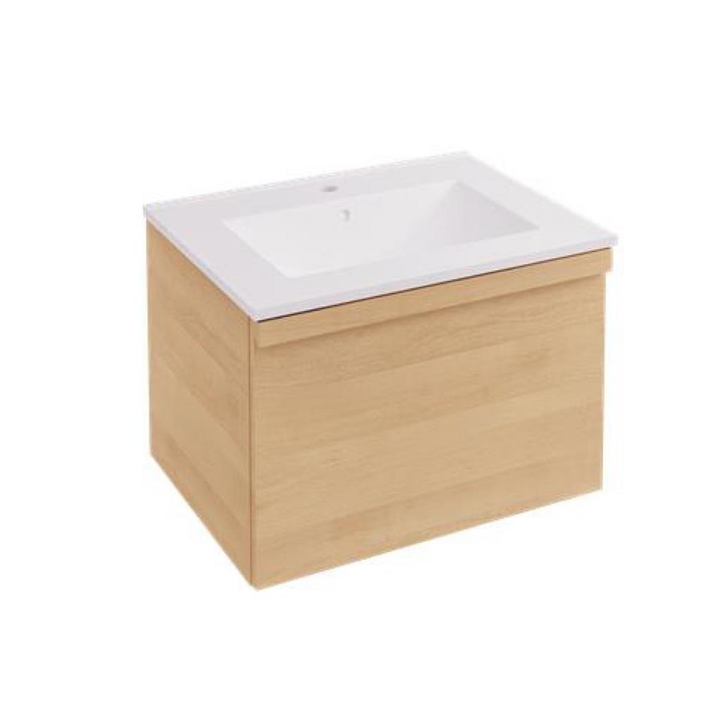 Kydbrook 600 Wall Hung Single Drawer Unit Light Oak