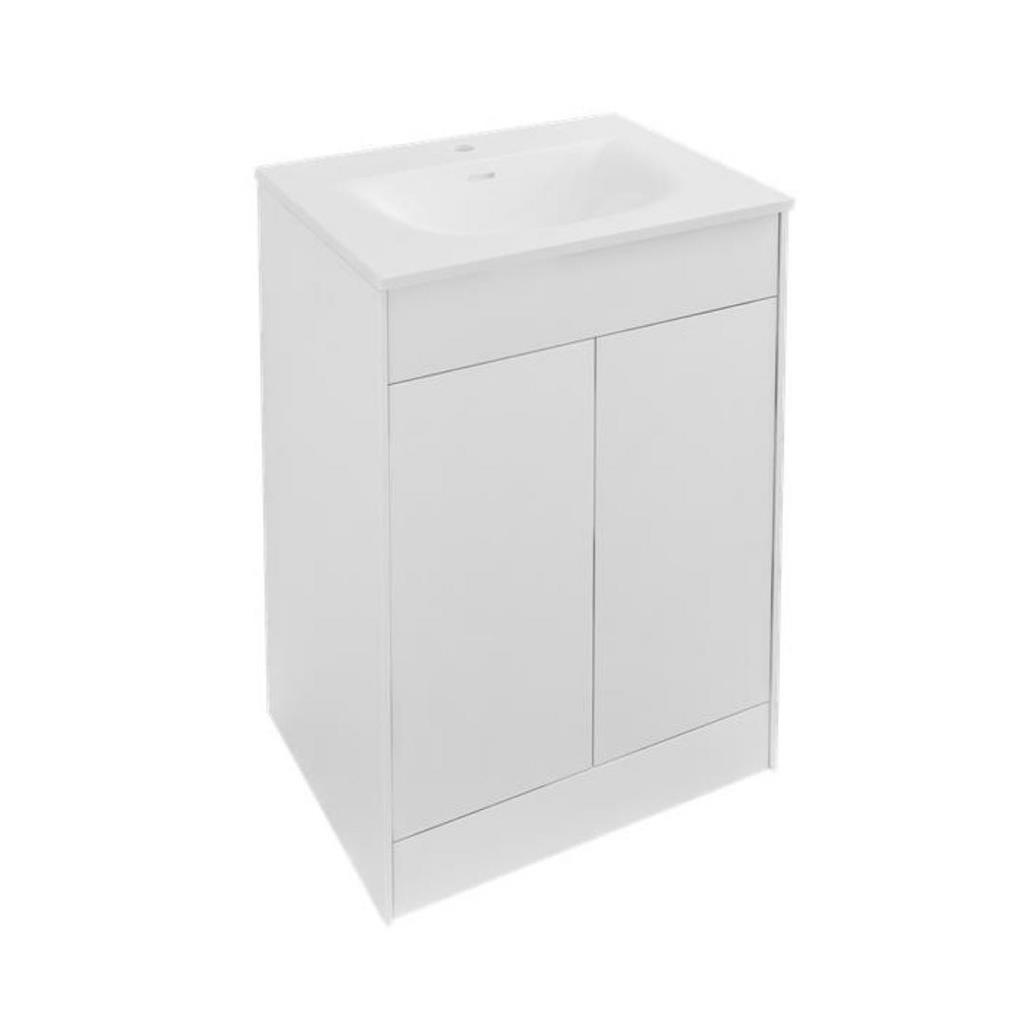 Chedworth 60cm x 82cm Door Base Vanity Unit - High Gloss White
