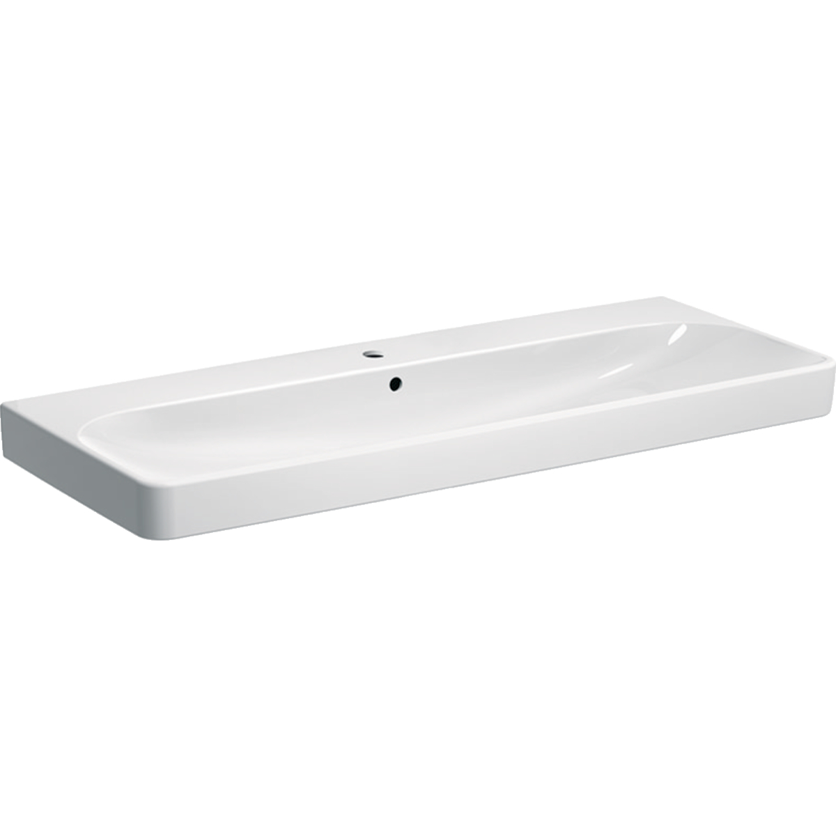 Smyle Square 1200mm 1 tap hole washbasin
