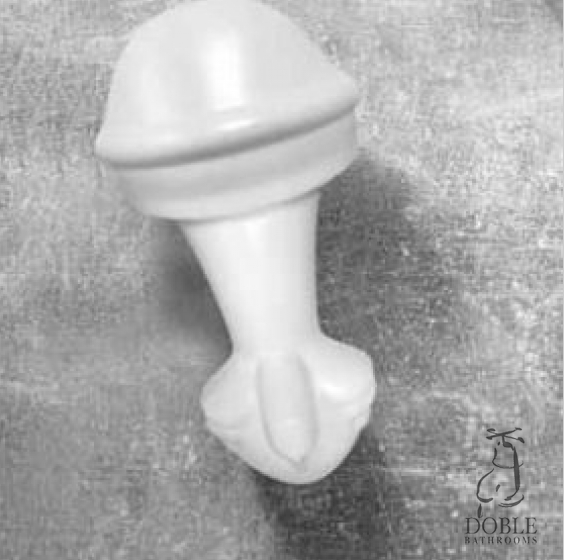 Ball & Claw Set 4 feet - White