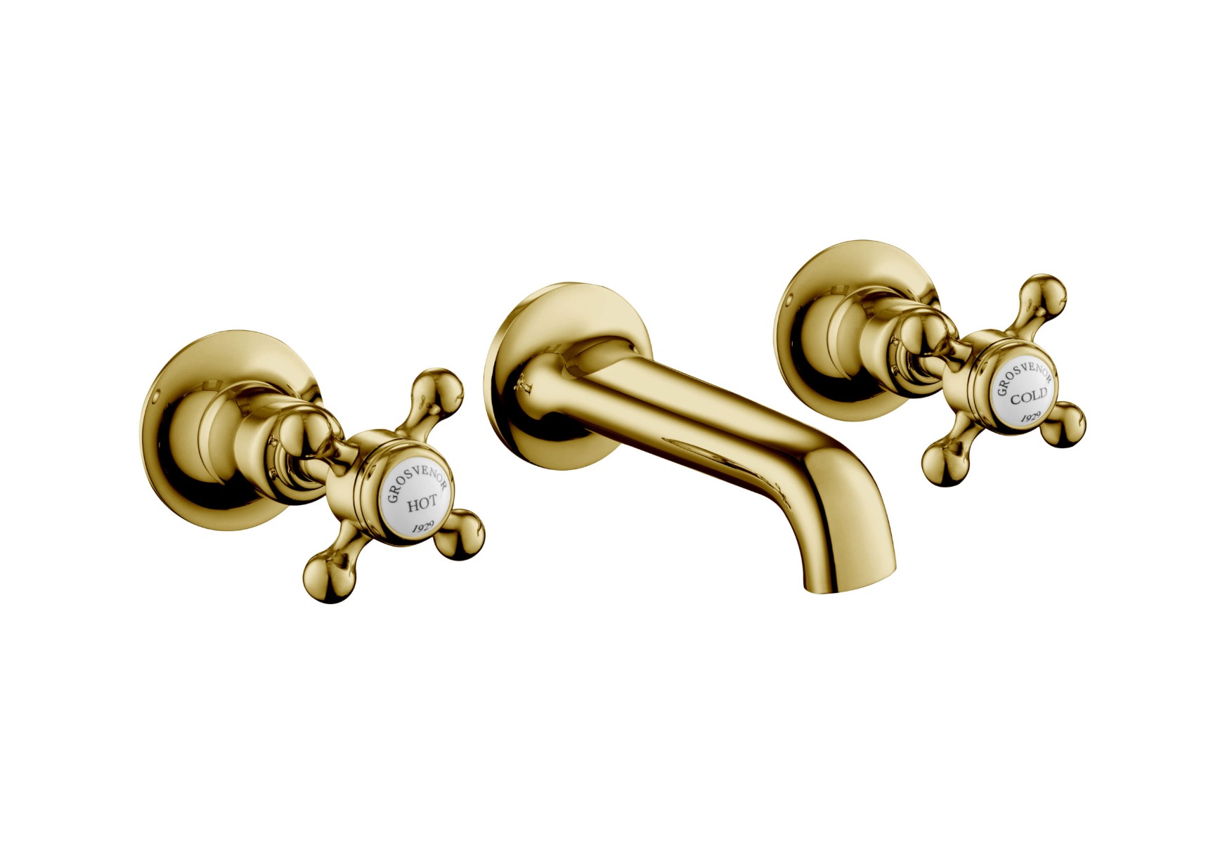 Grosvenor Cross 3 Hole Basin Mixer 76089AG