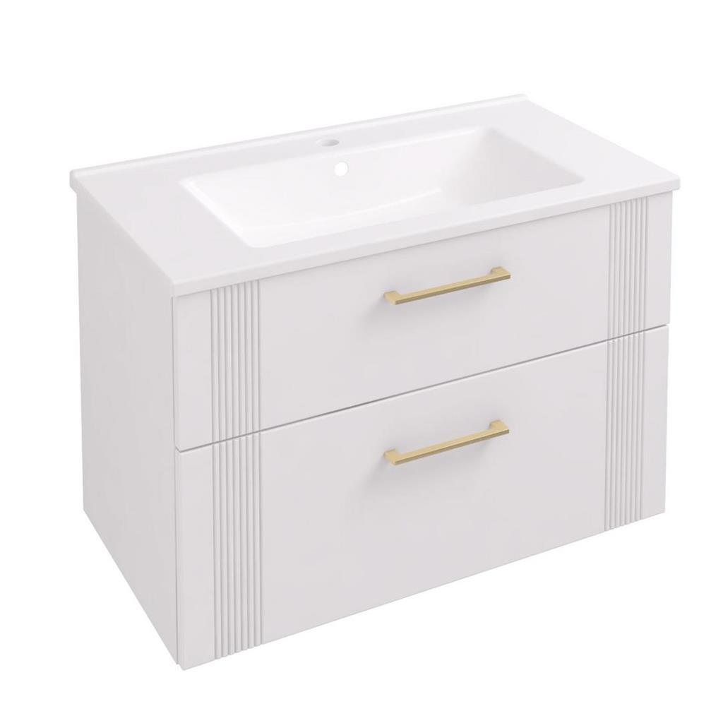 Cranham 80 Wall Hung Vanity Unit Matt White