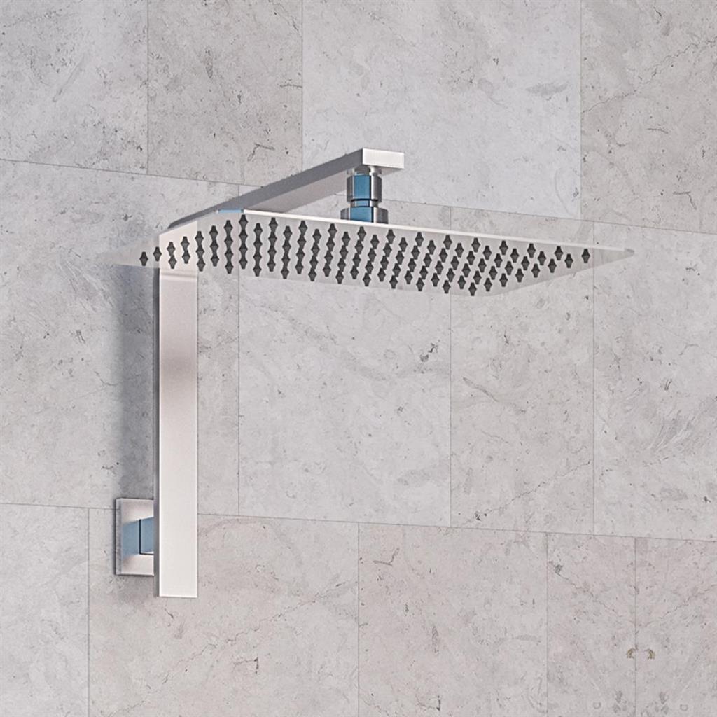 8" x 12" Rectangle Stainless Steel Shower Head - Chrome