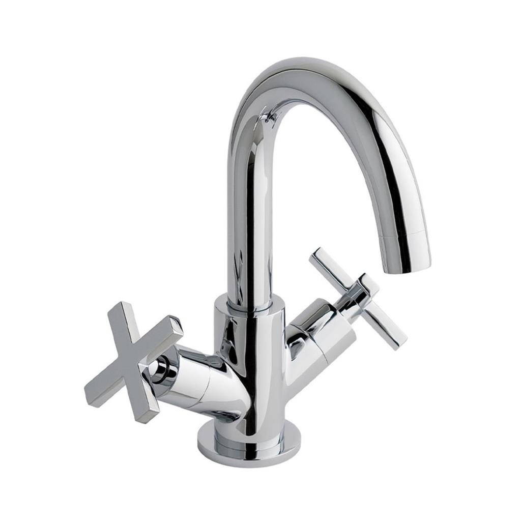 Prado Star Basin Mono Tap with Swivel Spout and Waste Chrome