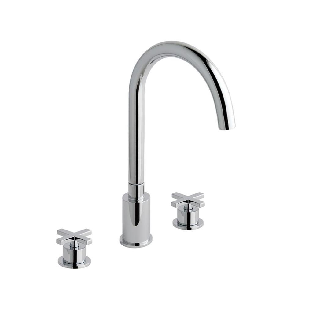 Prado Star 3 Tap Hole Bath Filler Tap Chrome
